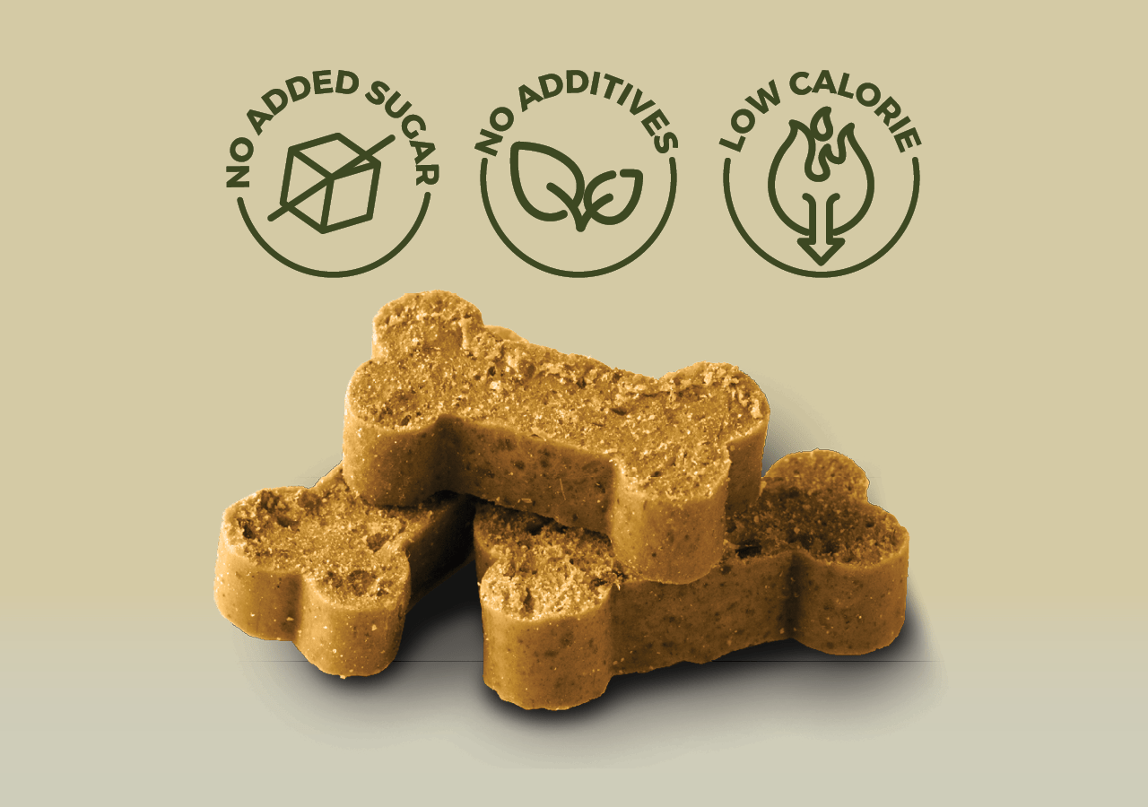 Hrustljavi Calmuu piškotki v obliki kosti – brez dodanega sladkorja, brez aditivov, nizkokalorični