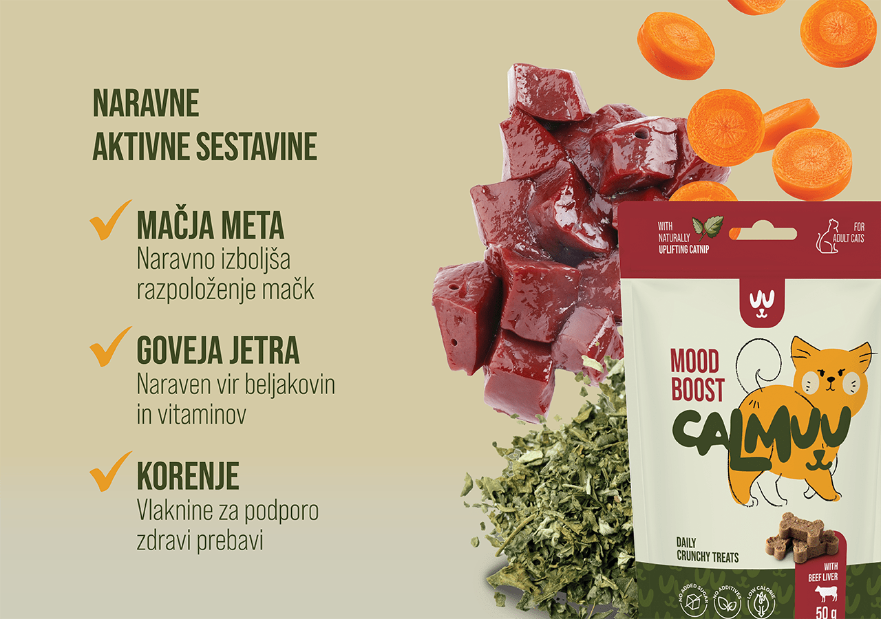 Mood Boost Cat Treats - Beef & Catnip - 50g - CalmuuCalmuu